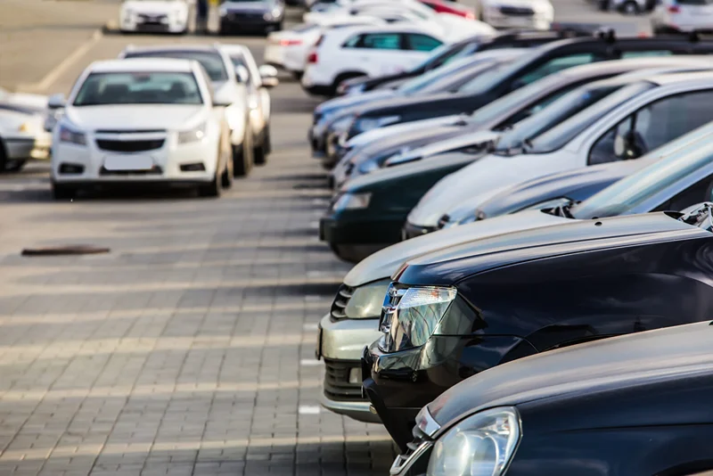Fast junk car removal for Oshawa properties, cars parked in a line
